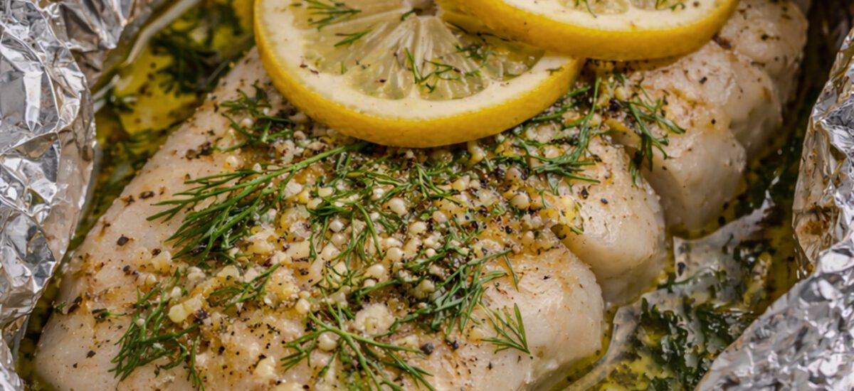 Foil-Baked Cod with Lemon and Dill