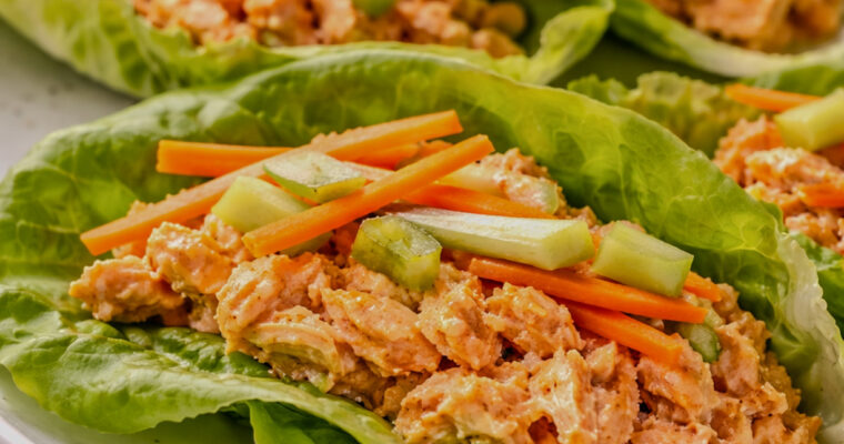 Simple & Fast Buffalo Chicken Lettuce Wraps