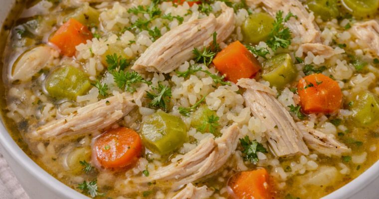 Comforting Chicken & Rice Soup (No Mushy Rice)