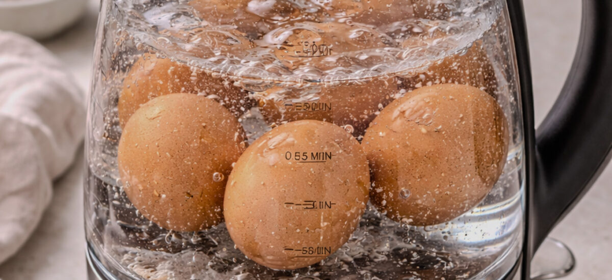 Hard-boiled Eggs in a Kettle