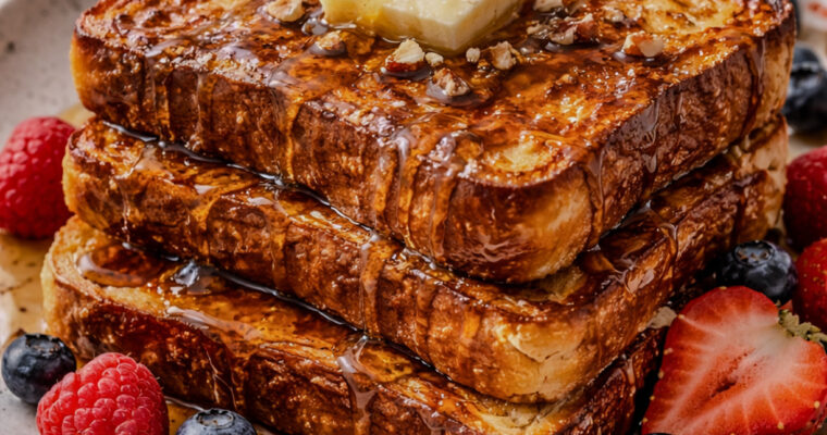 Soft & Custardy Brioche French Toast