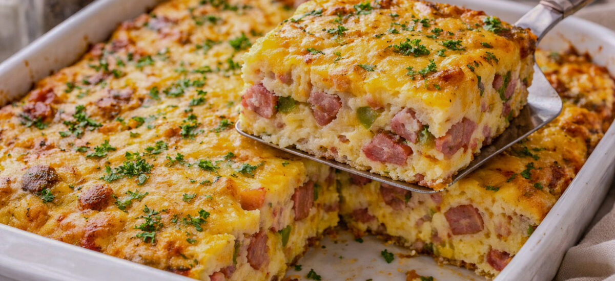Make-Ahead Ham and Cheese Brunch Casserole
