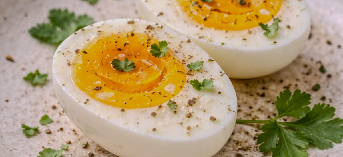 Hard-Boiled Eggs (Tender Whites, Fully Set Yolks)