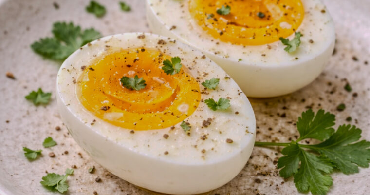 Hard-Boiled Eggs (Tender Whites, Fully Set Yolks)
