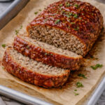 Classic small-batch meatloaf for two with a tangy ketchup glaze, baked until tender and golden