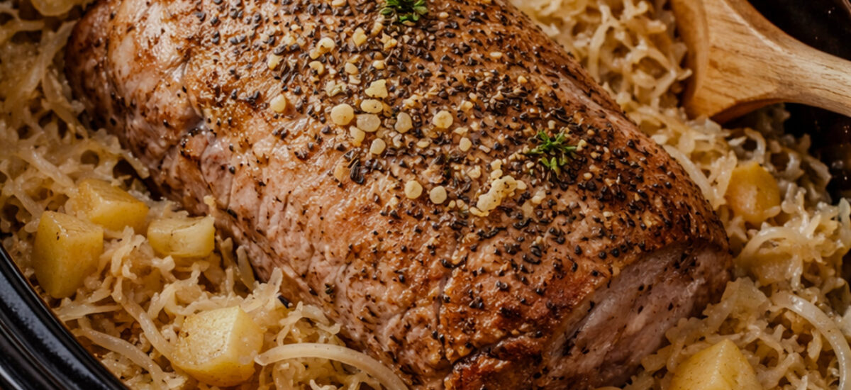 Slow Cooker Pork and Sauerkraut, Pennsylvania Dutch–Style