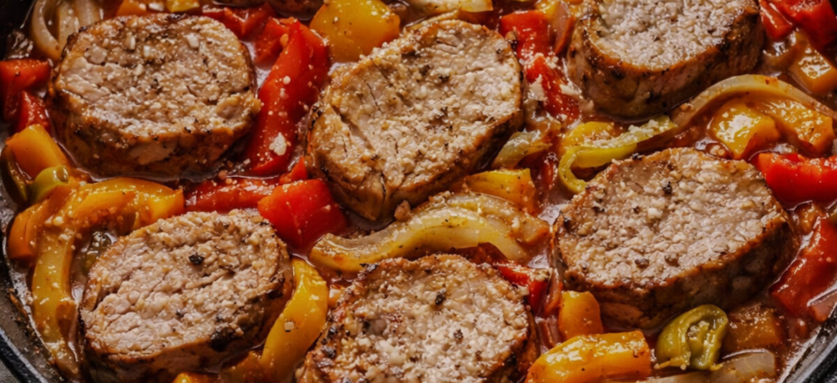One-Pan Pork Tenderloin with Peppers