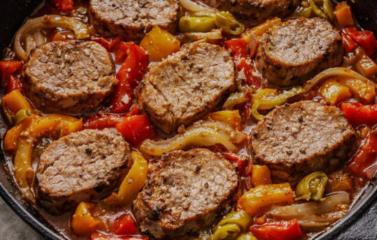 One-Pan Pork Tenderloin with Peppers