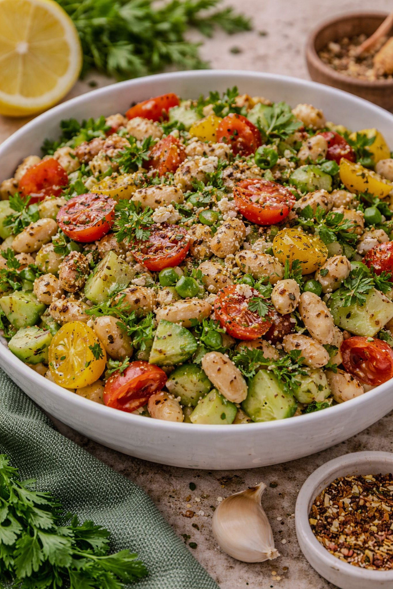 Herbed Mediterranean White Bean Salad