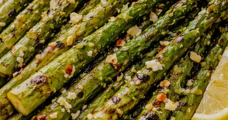 Grilled Asparagus with Olive Oil and Garlic