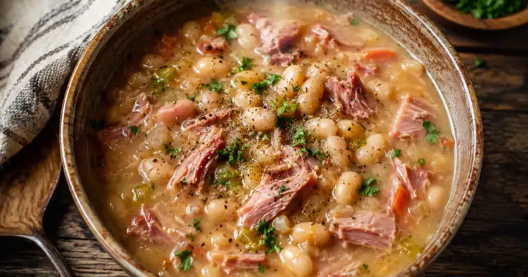 Classic Ham and Bean Soup (Slow Cooker)